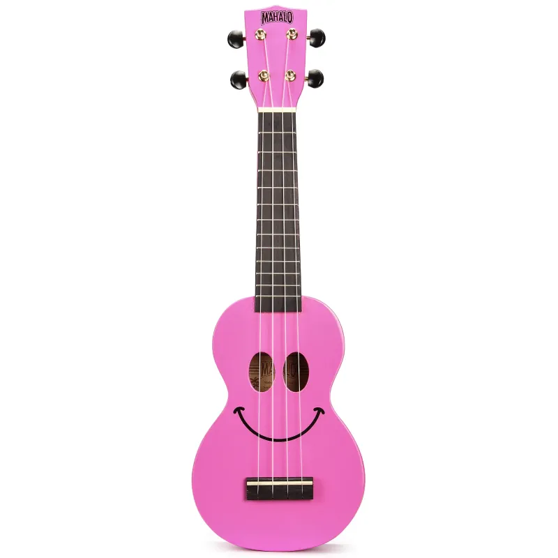 Mahalo Ukulele Soprano U-Smile Series Pink with Bag