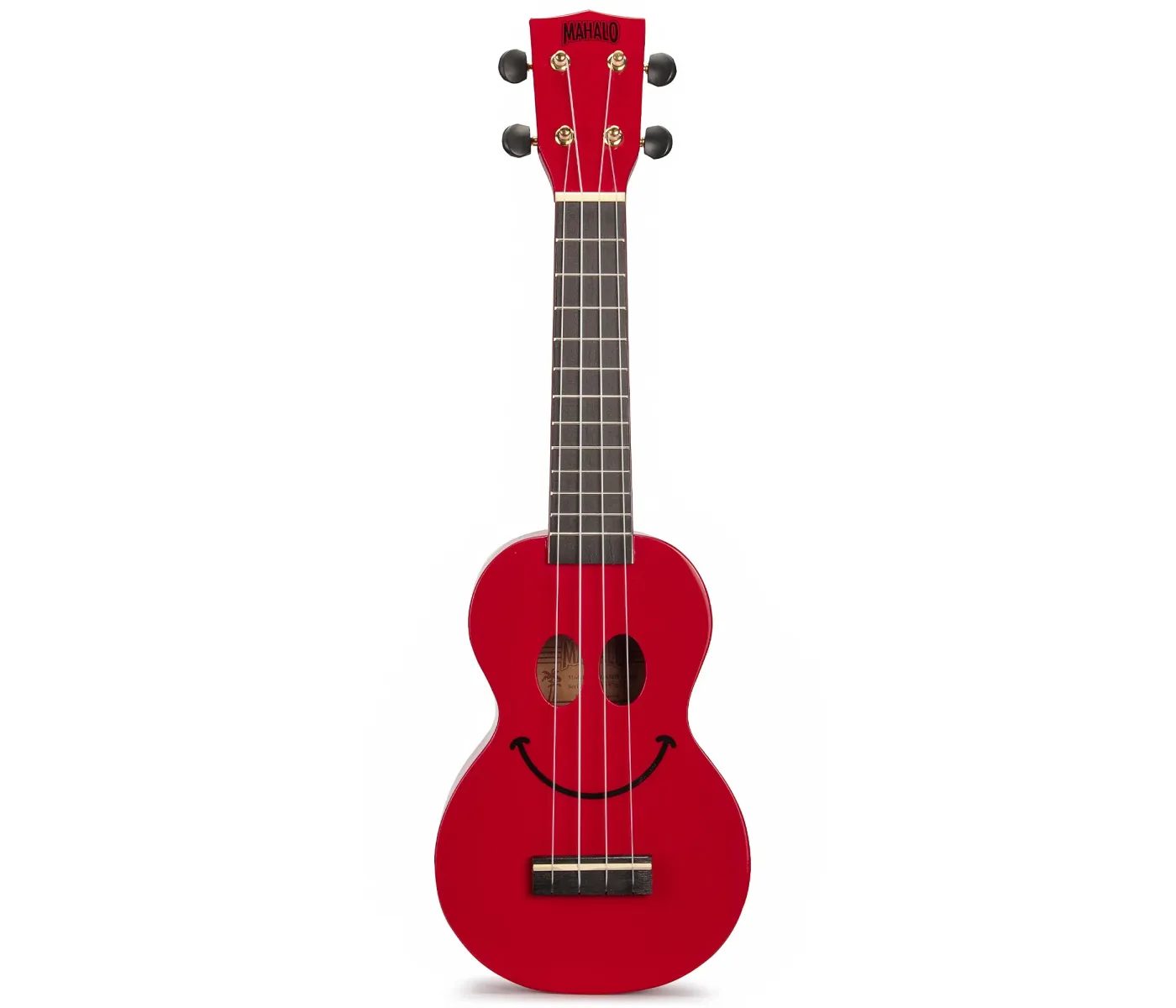 Mahalo Ukulele Soprano U-Smile Series Red with Bag