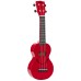 Mahalo Ukulele Soprano U-Smile Series Red with Bag