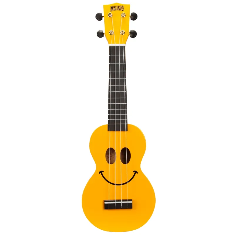 Mahalo Ukulele Soprano U-Smile Series Yellow with Bag
