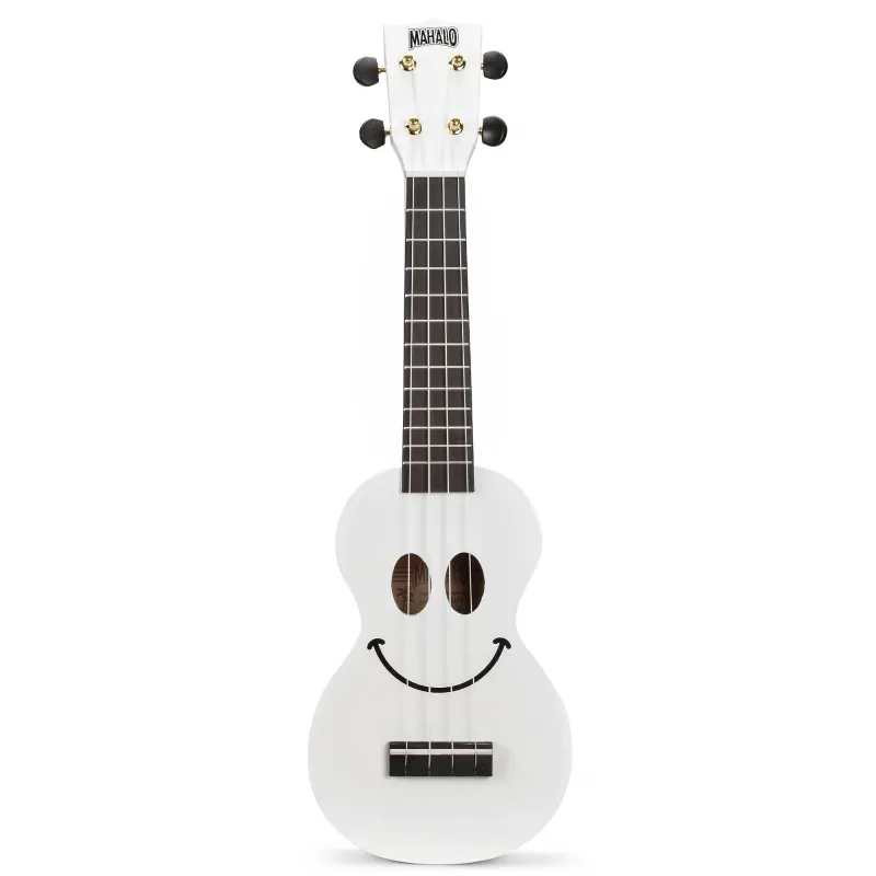 Mahalo Ukulele Soprano U-Smile Series White with Bag