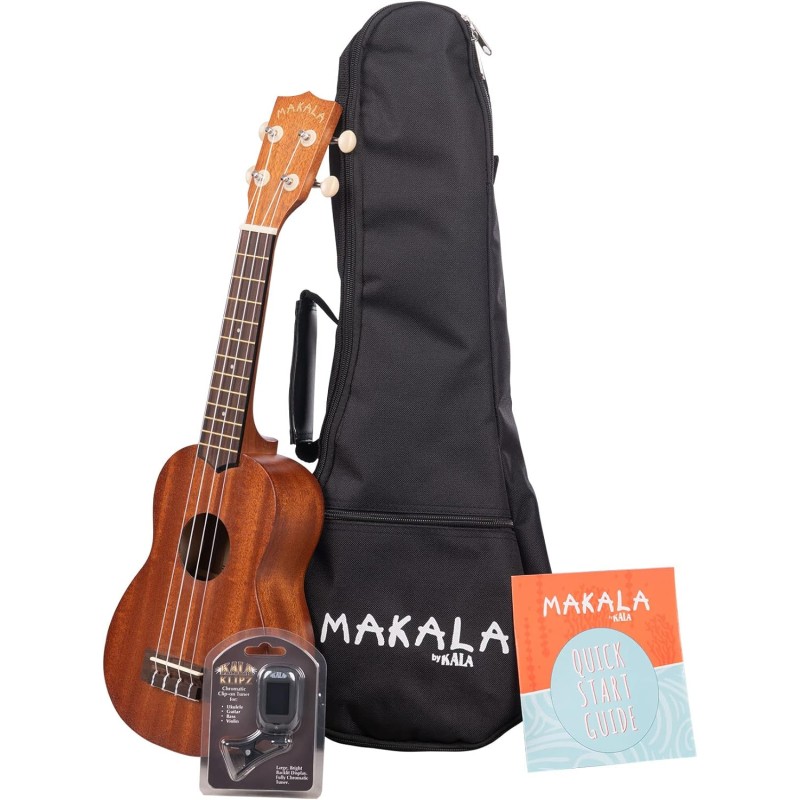 Makala Classic Series MK-S Soprano Pack Ukulele - Included Bag - Brown