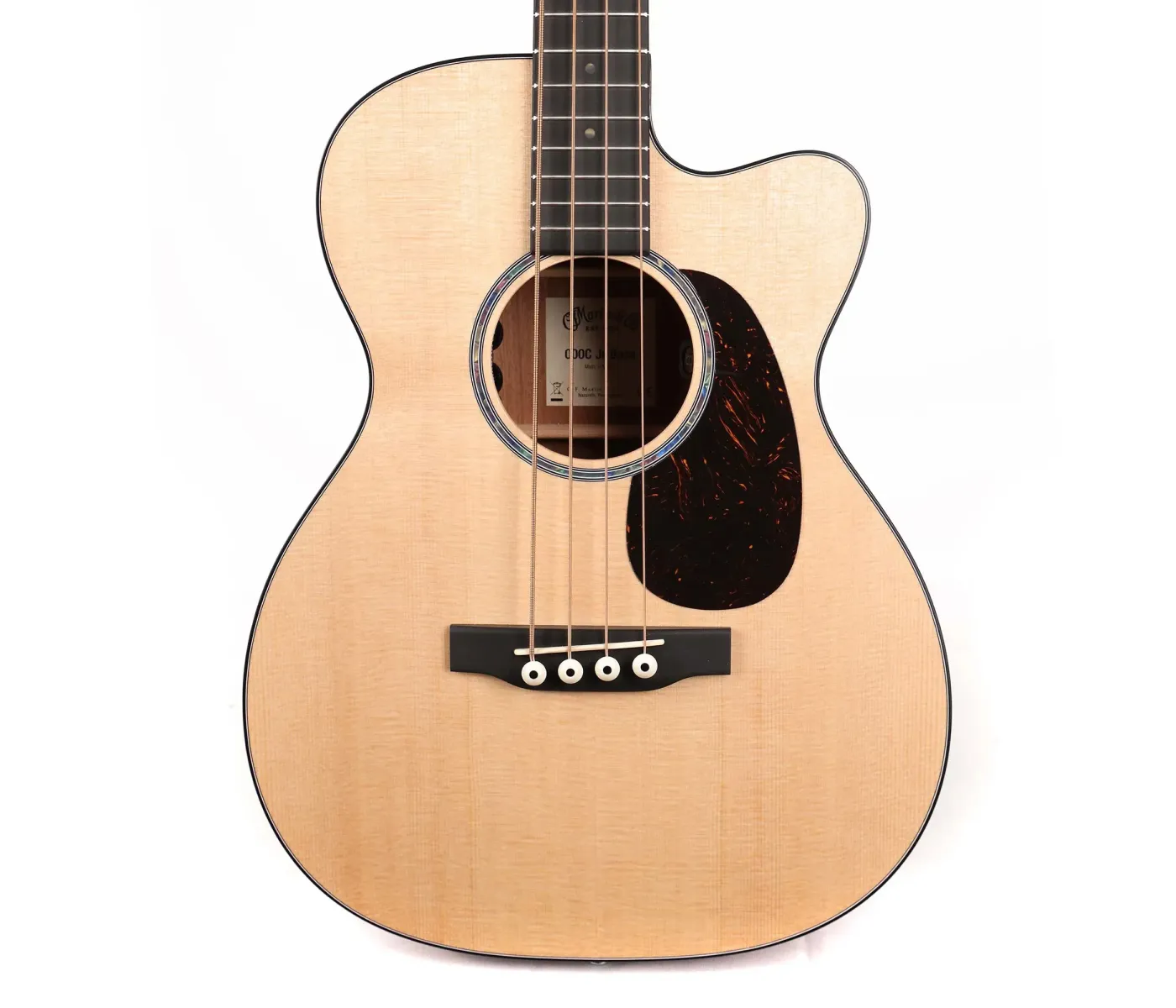 Martin Guitar 000CJREBASS Jr-E Acoustic Electric Bass 4 String - Natural