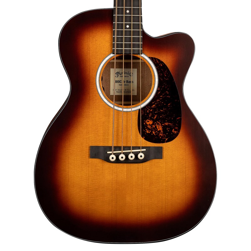 Martin Guitar 000CJREBASSBURS Jr-E Acoustic Electric Bass 4 String - Burst