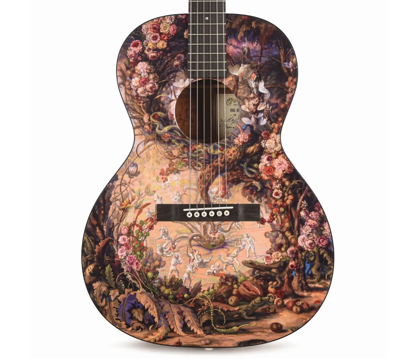 Martin 00LOLIVER Oliver Acoustic Guitar - Julie Heffernan's "Self-Portrait as Arms and the Men"