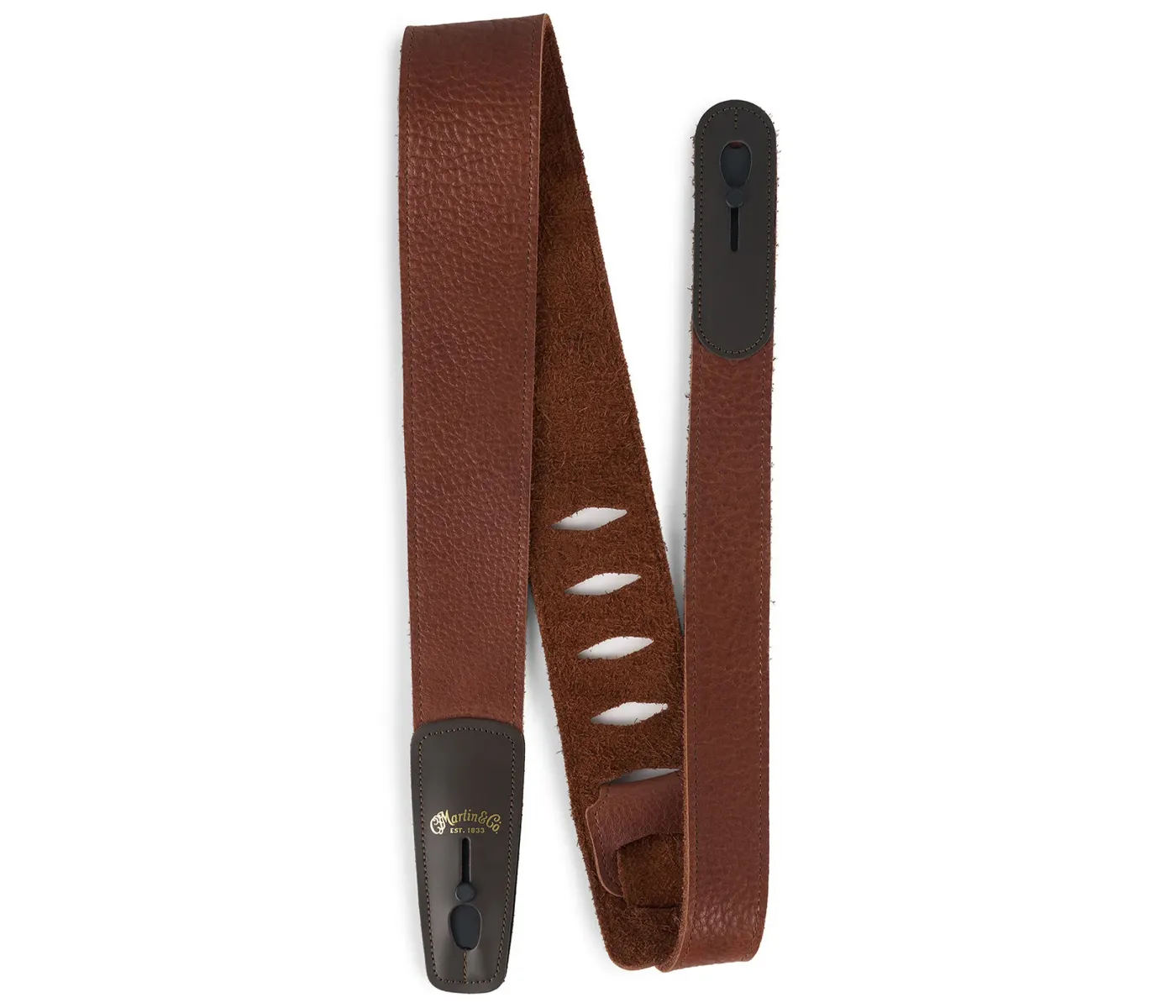 Martin Accessories Buffalo Leather Lock-It Guitar Strap - Tan