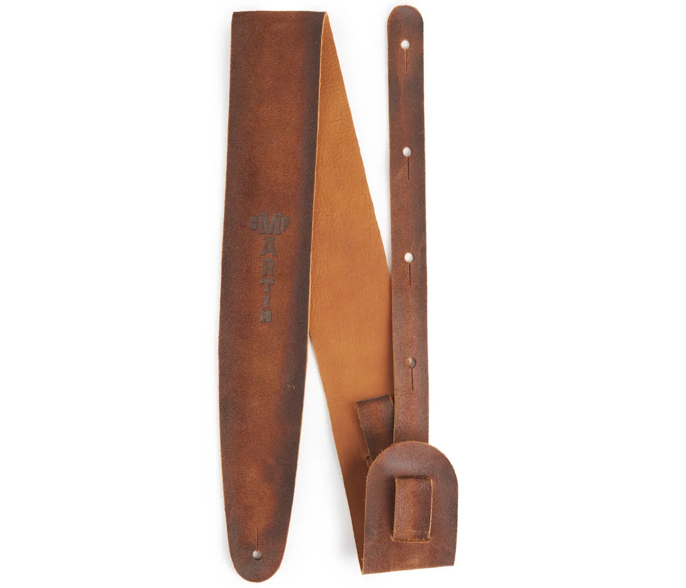 Martin Accessories Reversible Roughout Leather Guitar Strap - StreetMaster Brown