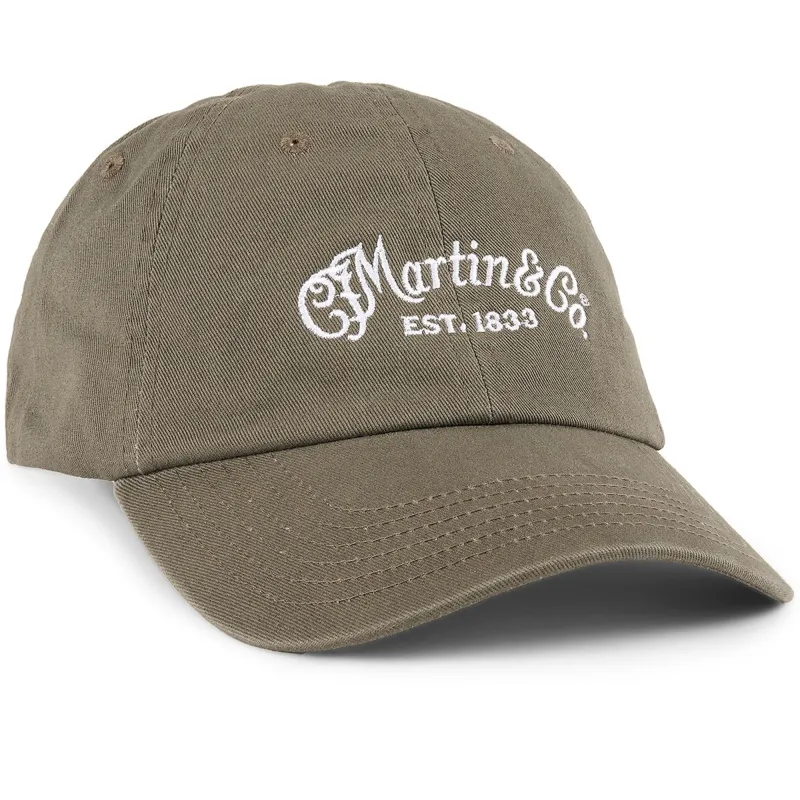 Martin 18NH0062 Baseball Cap with Martin Logo - Olive Martin 18NH0062 Baseball Cap with Martin Logo - Olive