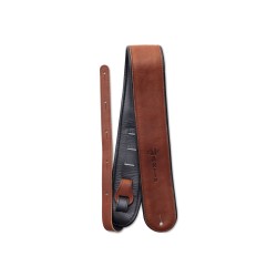 Martin Accessories A0028 Premium Rolled Leather Guitar Strap - Brown