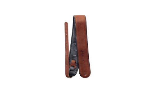 Martin Accessories A0028 Premium Rolled Leather Guitar Strap - Brown