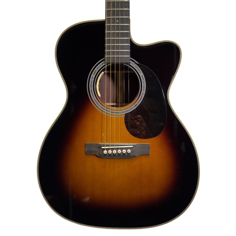 Martin CMEFGLC23 Custom Shop Venetian Cutaway Wild Grain Rosewood  Acoustic Guitar - Sunburst