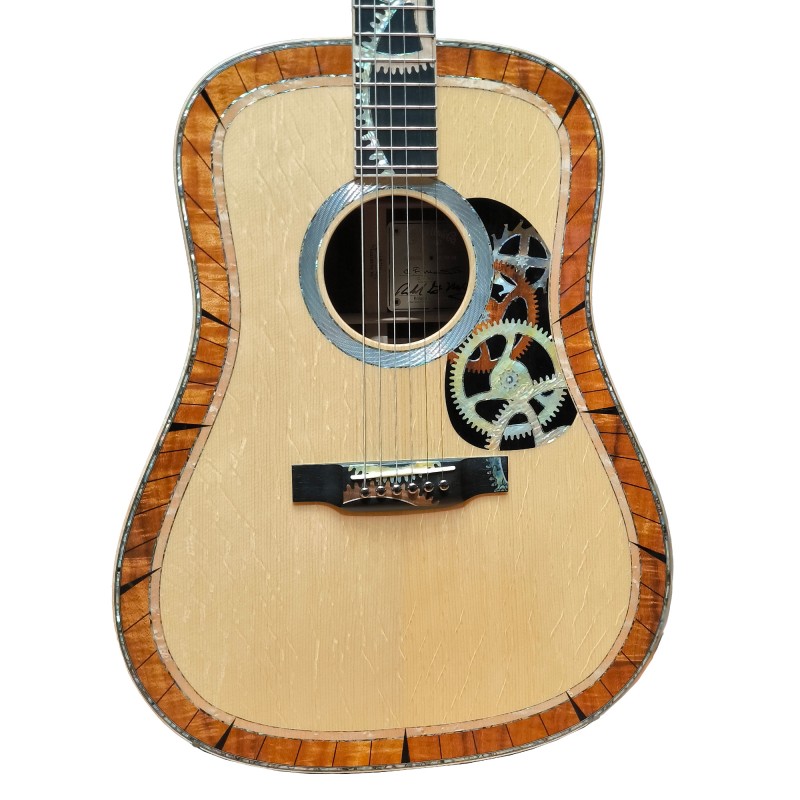 Martin Guitar D200 Deluxe Dreadnought Acoustic Guitar (Pre-Order) - Brazilian Rosewood - Includes Wearable Wristwatch from RGM and Martin Aluminum Hard Shell Case