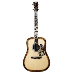 Martin Guitar D200 Deluxe Dreadnought Acoustic Guitar (Pre-Order) - Brazilian Rosewood - Includes Wearable Wristwatch from RGM and Martin Aluminum Hard Shell Case