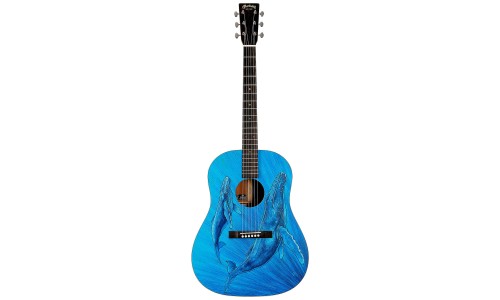 Martin Guitar DSSBIOSPHEREII Biosphere Dreadnought Acoustic Guitar - Printed Top with Whale Theme