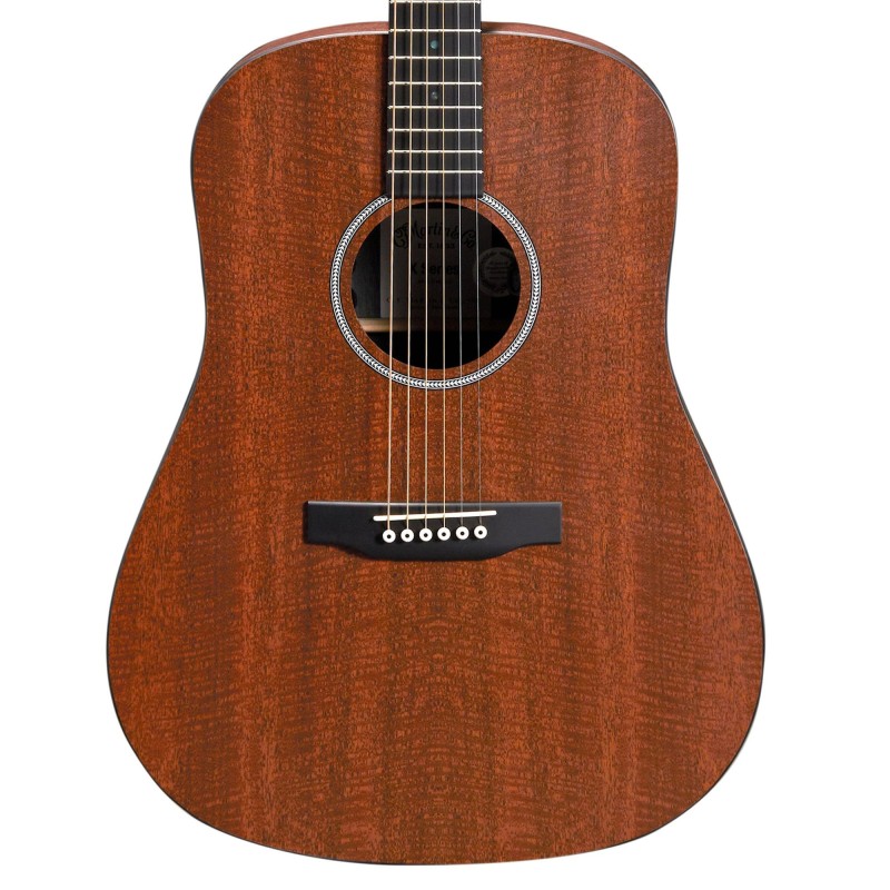 Martin Guitar DX1E-MHG Dreadnought Mahogany Acoustic Electric Guitar - Figured Mahogany