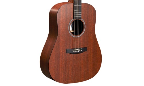 Martin Guitar DX1E-MHG Dreadnought Mahogany Acoustic Electric Guitar - Figured Mahogany