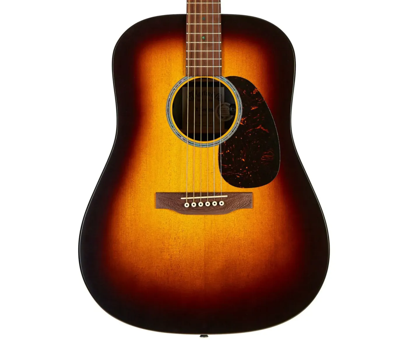 Martin DX2EZIR BURST Dreadnought Acoustic Electric Guitar - Ziricote Burst