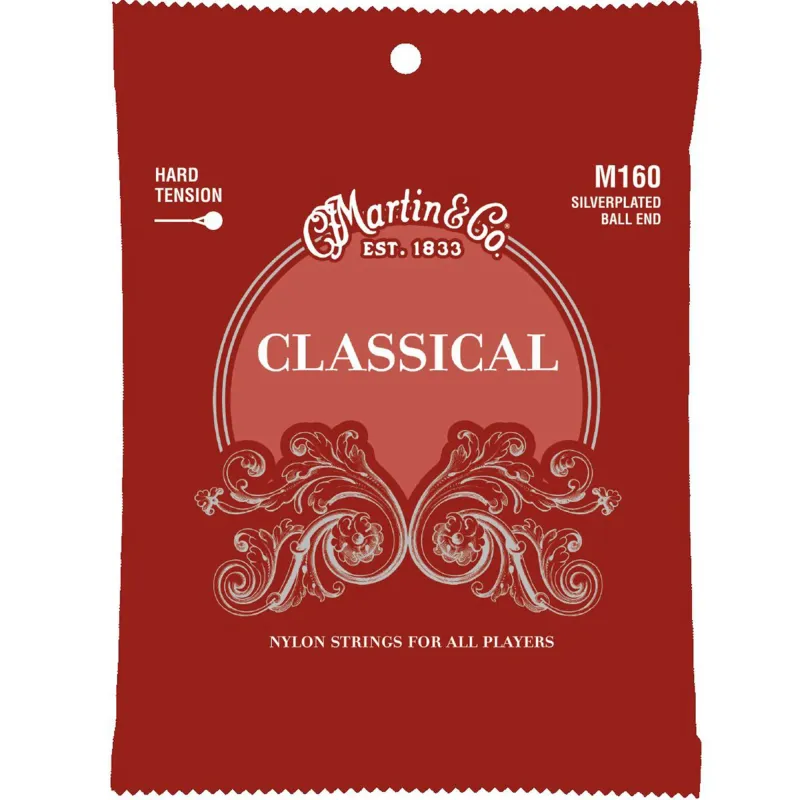 Martin Strings M160 Classical Guitar Set - Hard Tension Martin Strings M160 Classical Guitar Set - Hard Tension