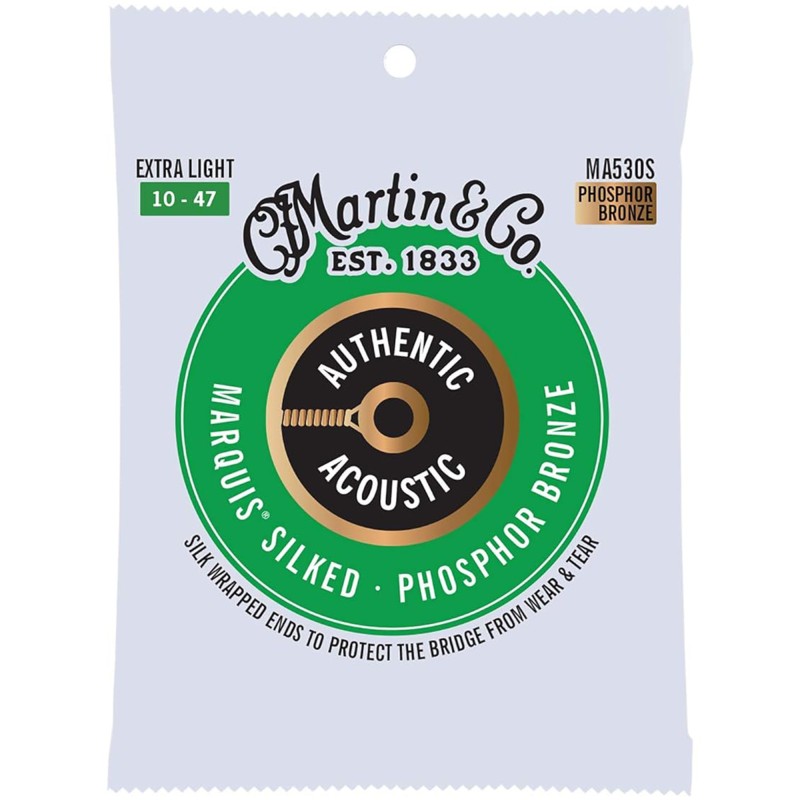 Martin MA530S Authentic Acoustic Guitar Marquis Silked Phosphor Bronze - Extra Light .010-.047 Martin MA530S Authentic Acoustic Guitar Marquis Silked Phosphor Bronze - Extra Light .010-.047