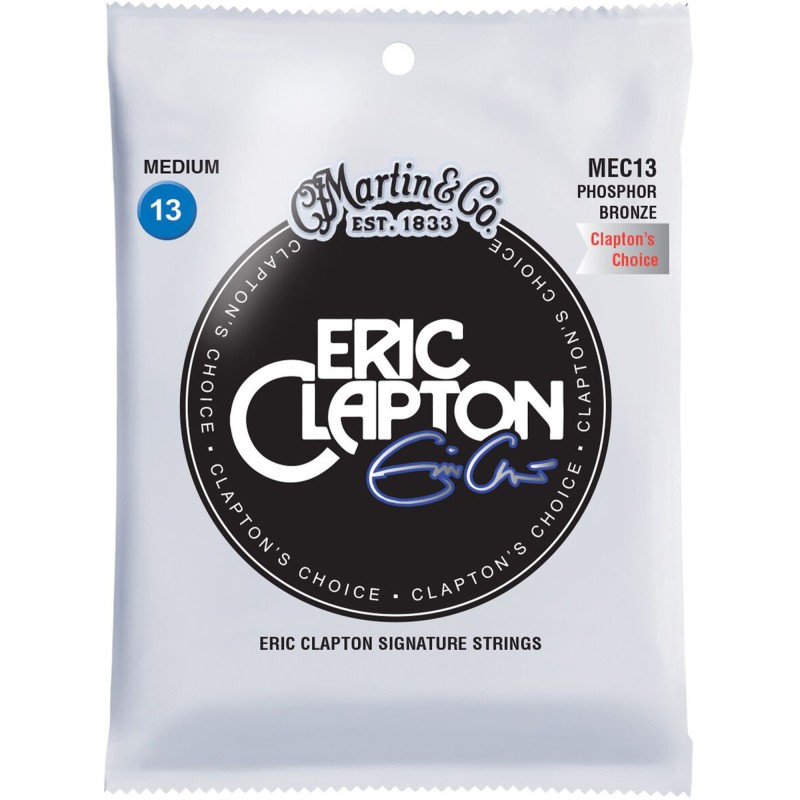 Martin Strings MEC13 Eric Clapton's Choice Acoustic Guitar Set 92/8 Phosphor Bronze Medium - 013 -.056