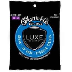 Martin Strings MK11 Luxe Kovar Acoustic Guitar Set Nickel  - Custom Light .011-.052