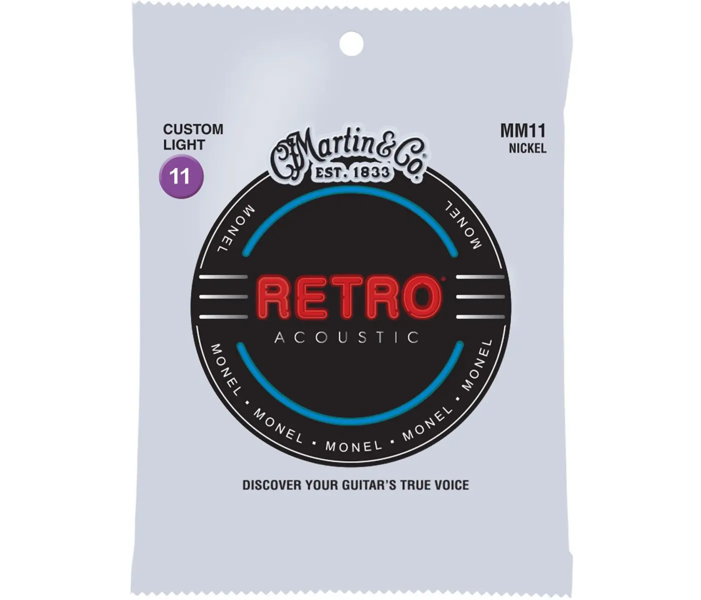 Martin Strings MM11 Retro Acoustic Guitar Custom Light - .011-.052 Martin Strings MM11 Retro Acoustic Guitar Custom Light - .011-.052