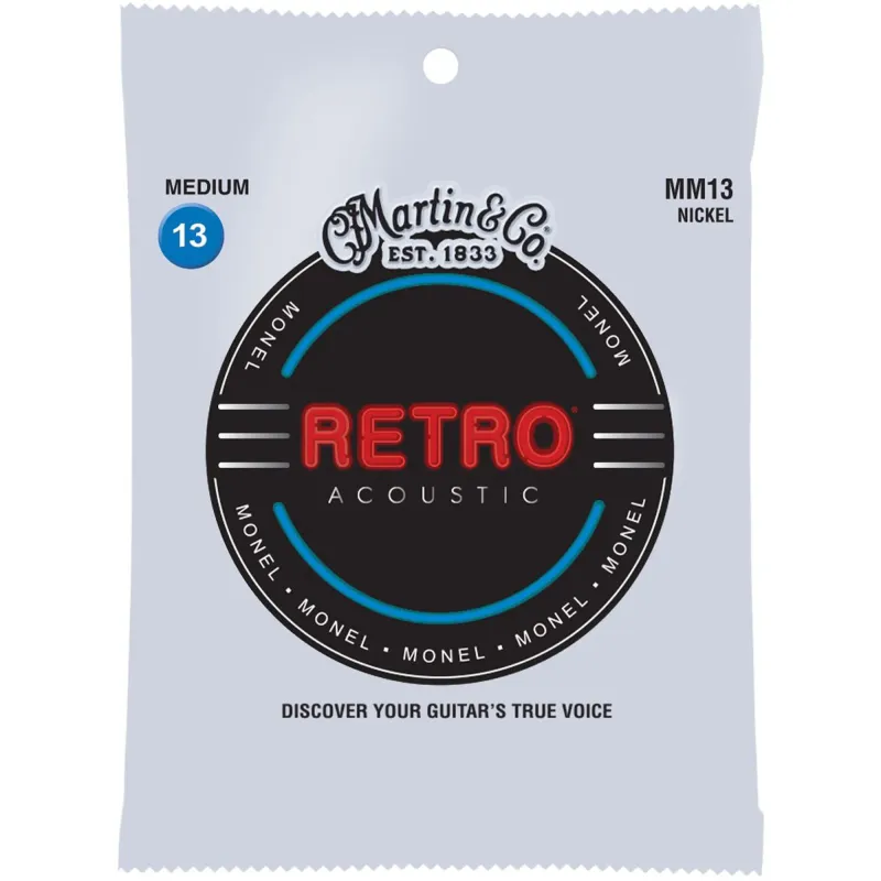 Martin Strings MM13 Retro® Acoustic Guitar Set Medium - 0.13 - 0.56
