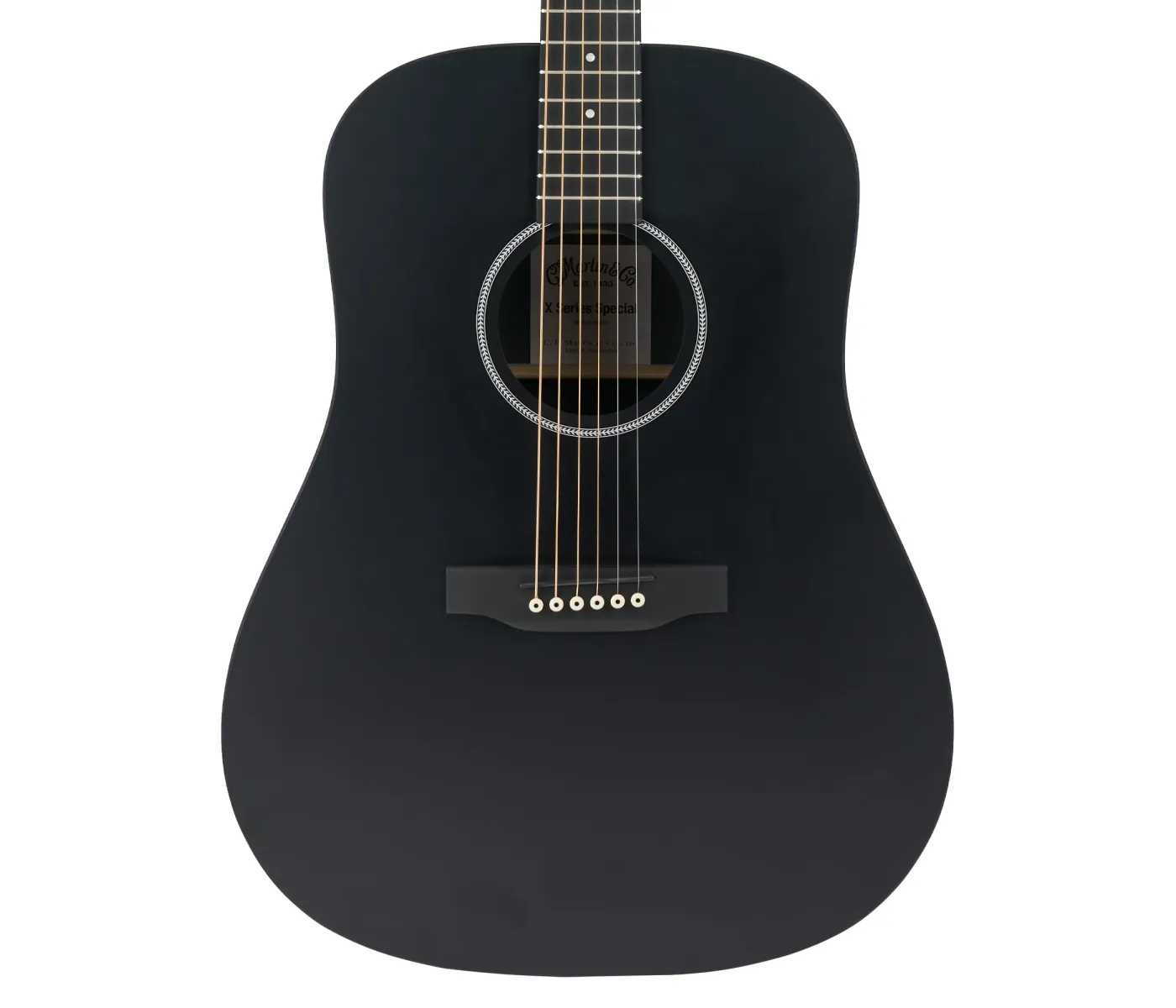 Martin Guitar SPDX1-BLK Dreadnought DX1, HP Acoustic Electric - Black