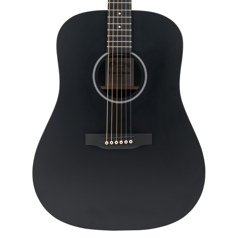 Martin Guitar SPDX1-BLK Dreadnought DX1, HP Acoustic Electric - Black