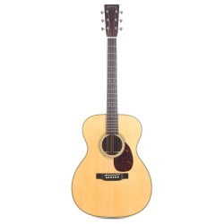 Martin Guitar Y18OM28E OM-28E Orchestra Standard Series Semi-Acoustic - Natural With Rosewood And Fishman Aura VT Enhance Electronics