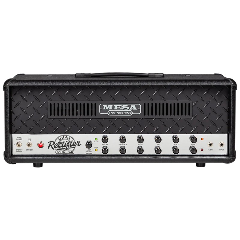 Mesa Boogie 2.DR2BX.UK.3.A Dual Rectifier '90s Amplifier Head 100 Watt - Black Diamond Faceplate Mesa Boogie 2.DR2BX.UK.3.A Dual Rectifier '90s Amplifier Head 100 Watt - Black Diamond Faceplate