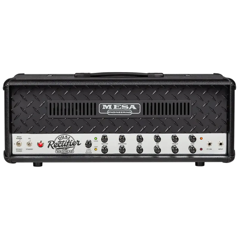 Mesa Boogie 2.DR2BX.UK.3.A Dual Rectifier '90s Amplifier Head 100 Watt - Black Diamond Faceplate