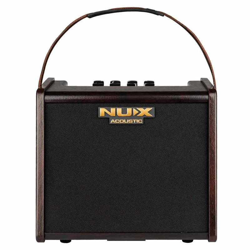 NUX AC-25 Portable Battery Operated Acoustic Guitar Amplifier - 2 Channels - 3 Years Warranty