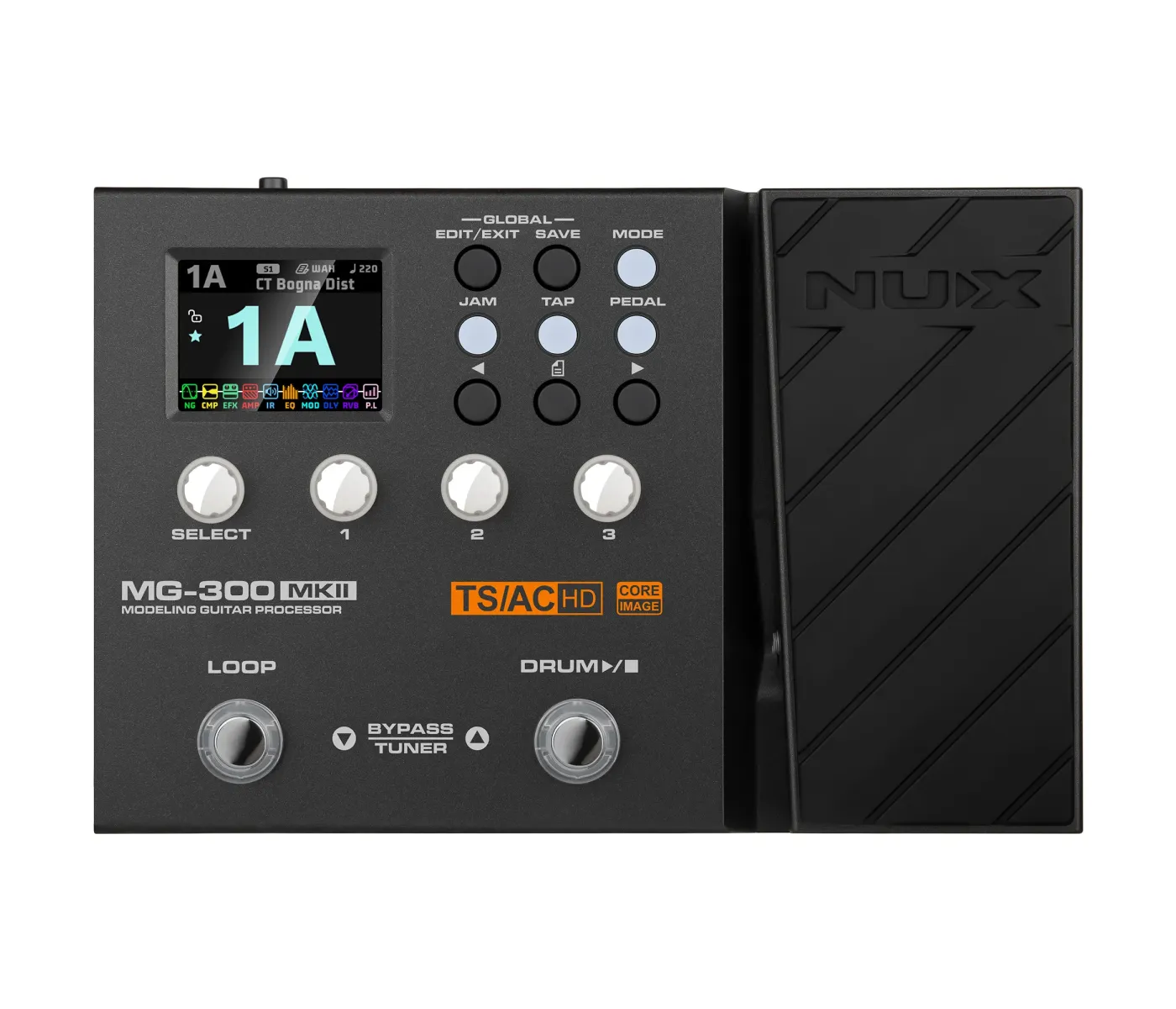 NUX MG-300 MKII Modelling Guitar Processor and Multi Effects - 3 Years Warranty NUX MG-300 MKII Modelling Guitar Processor and Multi Effects - 3 Years Warranty