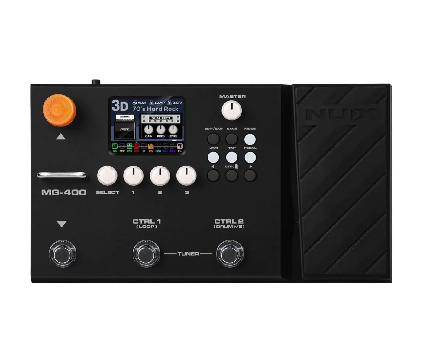 NUX MG-400 Modelling Guitar & Bass Processor - 3 Years Warranty