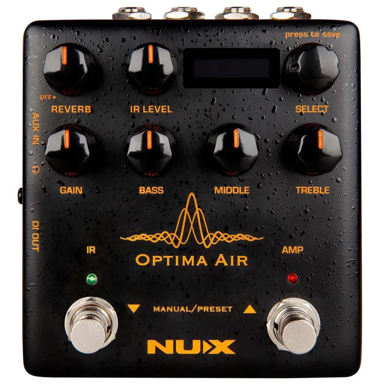 NUX NAI-5 Optima Air Acoustic Guitar IR Profile - Black - 3 Years Warranty NUX NAI-5 Optima Air Acoustic Guitar IR Profile - Black - 3 Years Warranty