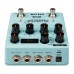 NUX NDD-6 Duo Time Dual Delay Engine - Cyan Blue - 3 Years Warranty