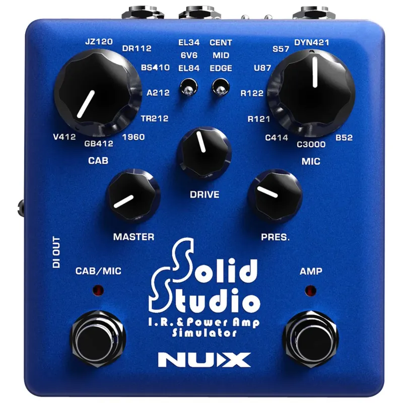 NUX Solid Studio NSS-5 IR & Power Amp Simulator Pedal Effects - 3 Years Warranty