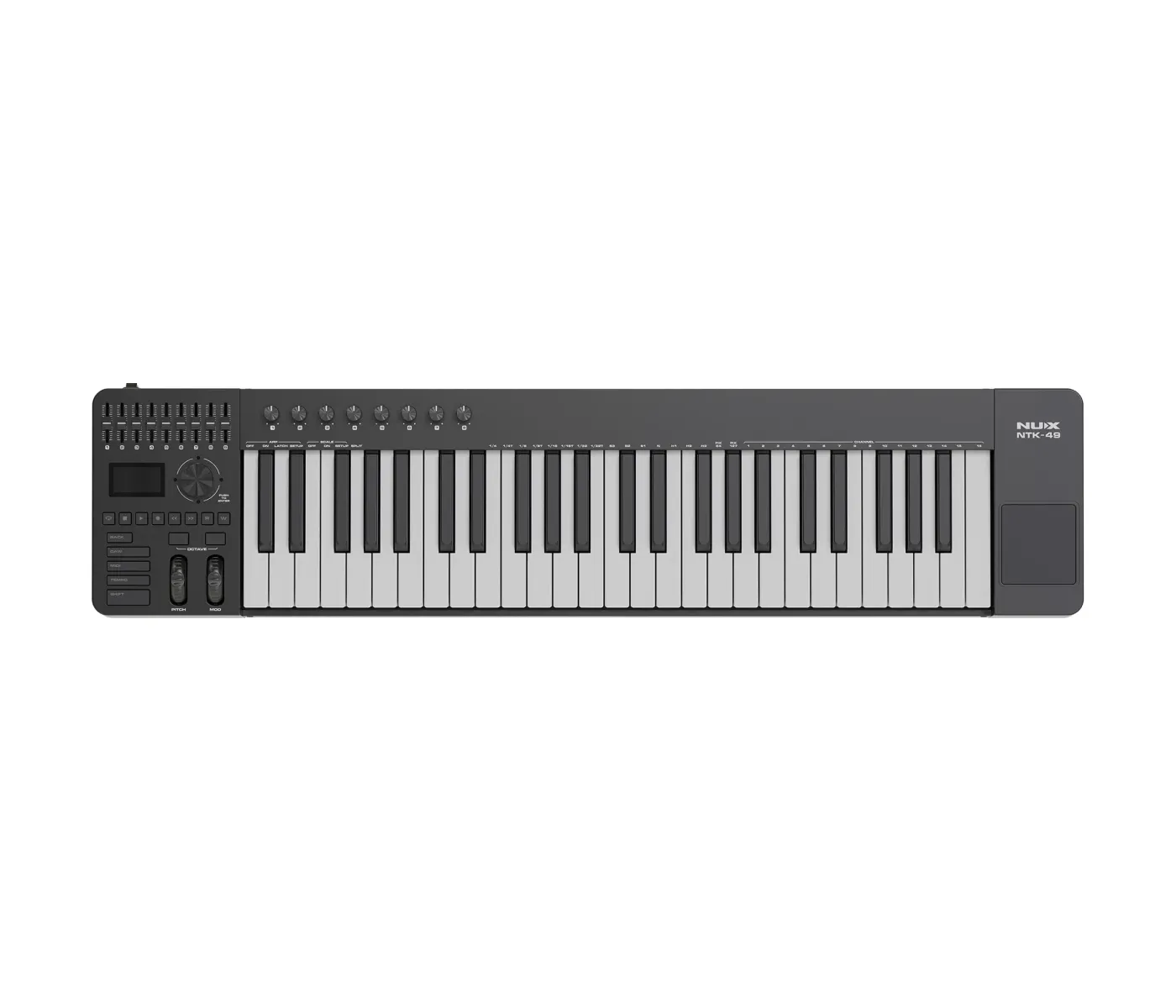 NUX NTK-49 Midi Keyboard Controller - Black - 3 Years Warranty