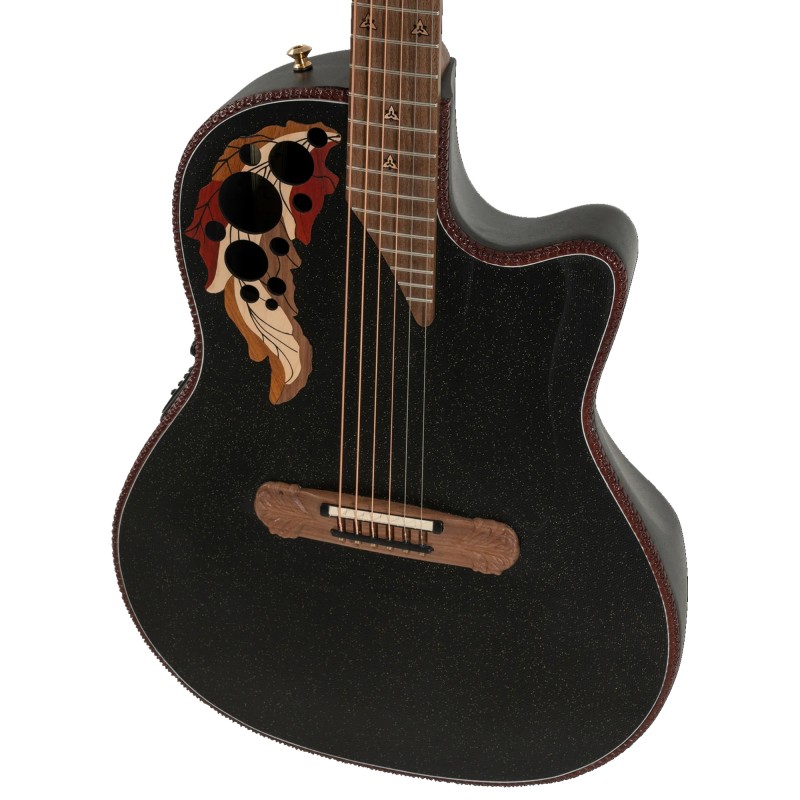 Ovation 2087GT-5G Adamas I GT Cutaway Deep Contour Acoustic Electric Guitar - Black