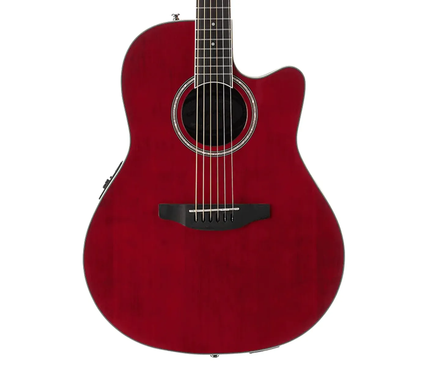 Ovation AB24-2S Applause Mid Depth Acoustic-Electric Guitar - Ruby Red