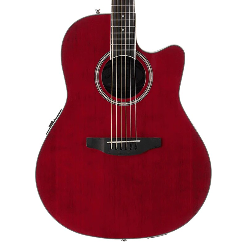 Ovation AB24-2S Applause Mid Depth Acoustic-Electric Guitar - Ruby Red