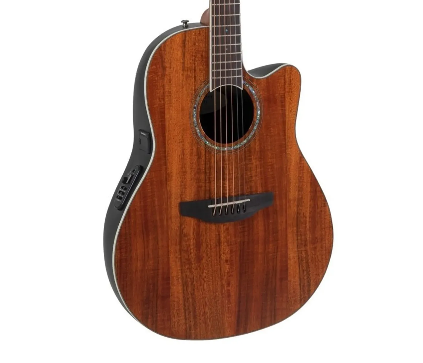 Ovation CS24P-FKOA-G Celebrity Standard Plus Mid Cutaway Electric-Acoustic Guitar -  Figured Koa