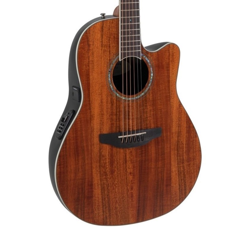 Ovation CS24P-FKOA-G Celebrity Standard Plus Mid Cutaway Electric-Acoustic Guitar -  Figured Koa