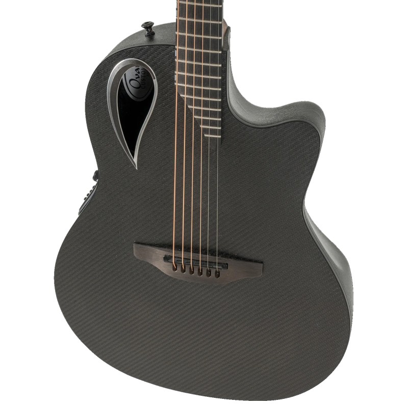 Ovation MD80-NWT-G Adamas E Mid-Depth Contour Cutaway Acoustic-Electric Guitar - Black