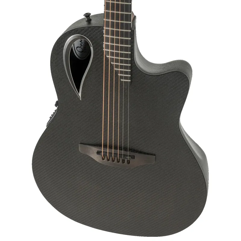 Ovation MD80-NWT-G Adamas E Mid-Depth Contour Cutaway Acoustic-Electric Guitar - Black
