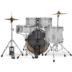 PDP Drums PDCE2015KTDW Center Stage 5-Pieces Drumset with Hardware and Cymbals - Diamond White Sparkle