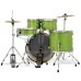 PDP Drums Center Stage 5 Pieces Drumset with Hardware and Cymbals - Electric Green Sparkle