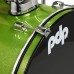 PDP Drums Center Stage 5 Pieces Drumset with Hardware and Cymbals - Electric Green Sparkle