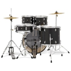 PDP Drums PDCE2215KTIB Center Stage 5-Pieces Drumset with Hardware and Cymbals - Iridescent Black Sparkle